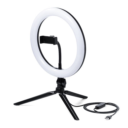 LEDリングライト（自撮り・撮影・スマホ用・テレワーク・Zoom・YouTube・TikTok・120灯・最大800ルーメン・オークション・フリマ）