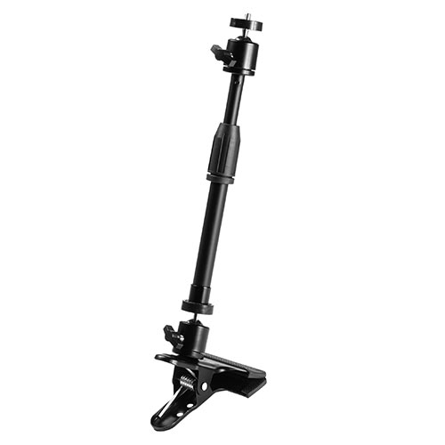 ウェブカメラ用クリップスタンド(固定・スマホ・WEB会議・角度調整・高さ調整・クリップ・スマホホルダーつき・動画撮影)