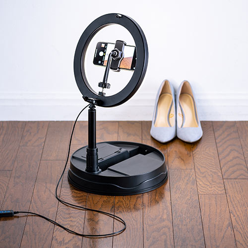 リングライト(自撮り・スマホ・WEBカメラ・WEB会議・伸縮・スタンド・調光・調色・80灯・最大800ルーメン・折りたたみ・動画撮影・Youtube・TikTok・zoom・Skype)