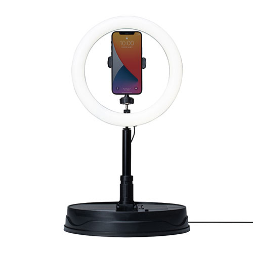 リングライト(自撮り・スマホ・WEBカメラ・WEB会議・伸縮・スタンド・調光・調色・80灯・最大800ルーメン・折りたたみ・動画撮影・Youtube・TikTok・zoom・Skype)