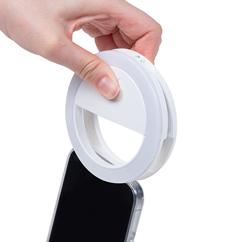 LEDリングライト（自撮り・スマホ/タブレット取付・クリップ・色調整・USB充電式・テレビ会議・自撮り・Zoom・Youtube・TikTok・Skype）
