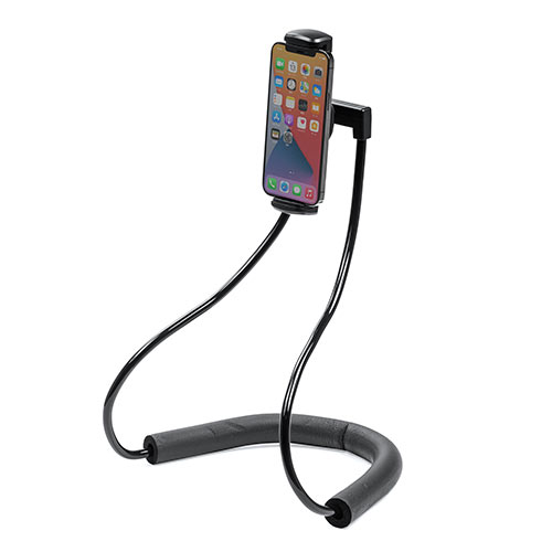 スマホホルダー(首掛け・動画視聴・タブレット・iPhone・iPad・撮影・腰取り付け・スタンド・フレキシブルアーム・ハンズフリー・角度調整)