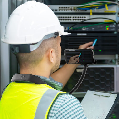 スマホホルダー（首掛け・動画視聴・撮影・寝ながらアーム・ハンズフリー・マグネット取付）