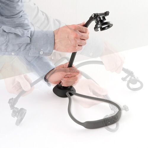 スマホホルダー（首掛け・動画視聴・撮影・寝ながらアーム・ハンズフリー・マグネット取付）