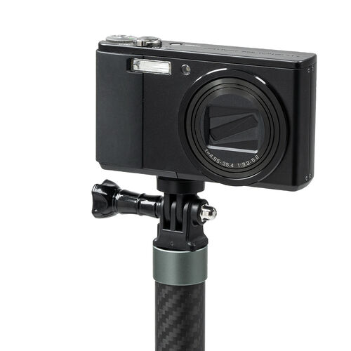 カーボン一脚（高所撮影ポール・軽量・スマホ撮影対応・最大1.2m）