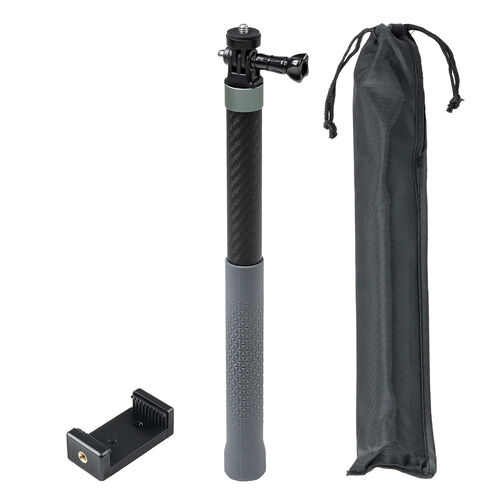 カーボン一脚（高所撮影ポール・軽量・スマホ撮影対応・最大1.2m）