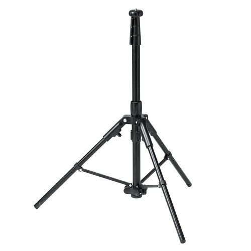 カメラ三脚（軽量・iPhone/スマホ設置対応ホルダー付・自動で脚が開く・ハンドル搭載・高さ調整）