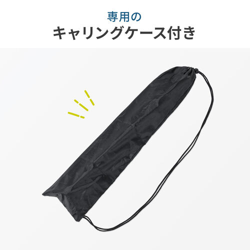 カメラ三脚（軽量・iPhone/スマホ設置対応ホルダー付・自動で脚が開く・ハンドル搭載・高さ調整）