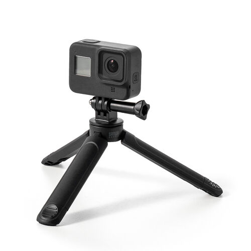 スマホ三脚（スマホスタンド・2WAY手持ちグリップ・GoPro対応・カメラ対応・卓上撮影・自撮り・旅行・動画撮影用）