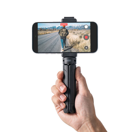 スマホ三脚（スマホスタンド・2WAY手持ちグリップ・GoPro対応・カメラ対応・卓上撮影・自撮り・旅行・動画撮影用）