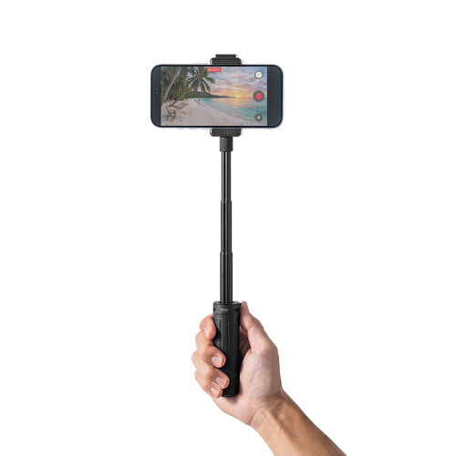 スマホ三脚（ミニ三脚・ワンタッチ開閉・伸縮式・2WAY・自撮り棒・GoPro対応・30cm・旅行・集合写真・動画撮影用）