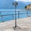 スマホ三脚（ミニ三脚・ワンタッチ開閉・伸縮式・2WAY・自撮り棒・GoPro対応・65cm・旅行・集合写真・動画撮影用）