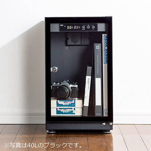 【アウトレット・中古・セール】防湿庫（ドライボックス・除湿庫・カビ対策・静音・カメラ収納・40L・木目調・鍵つき）