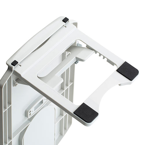 データホルダー 書見台 グレー（高さ調整・4段階角度調整・スケール付き・ペンホルダー・コンパクト・滑り止め）