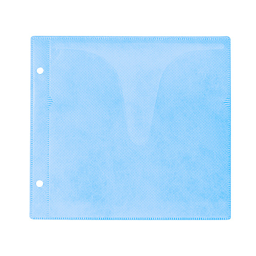 CD・DVD用不織布ケース（リング穴・両面収納・5色ミックス）EZ2