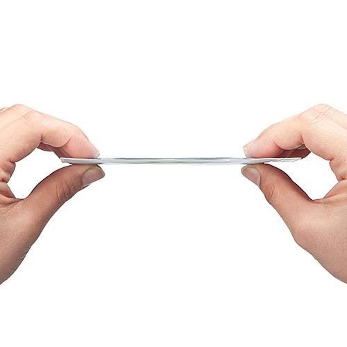 CD・DVD用不織布ケース（両面収納・ホワイト）