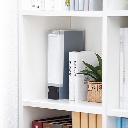 ブルーレイ収納ファイル（72枚収納・インデックス付・ブラック）