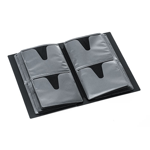 ブルーレイ収納ファイル（72枚収納・インデックス付・ブラック）