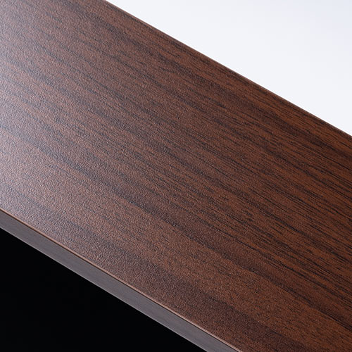 すきま収納ラック（3段・薄型・本棚・漫画・キャスター付き・低い・収納・スリムワゴン・ 幅15.5cm・奥行55.5cm・高さ65cm・ブラウン・黒） FCD073BK