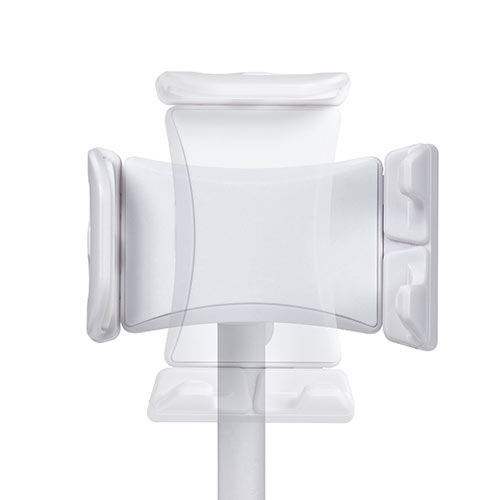 ゲームコントローラースタンド（タブレットホルダー付き・ゲームパッドスタンド・ヘッドホンスタンド・スマホスタンド・ホワイト）