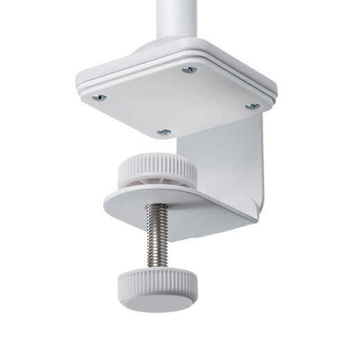 【アウトレット特価品】コントローラースタンド（クランプ固定式・転倒防止・ゲームパッド・ヘッドホン・スタンド・PS5・PS4・switch 対応・充電用スリット・卓上・デスク下・ホワイト）