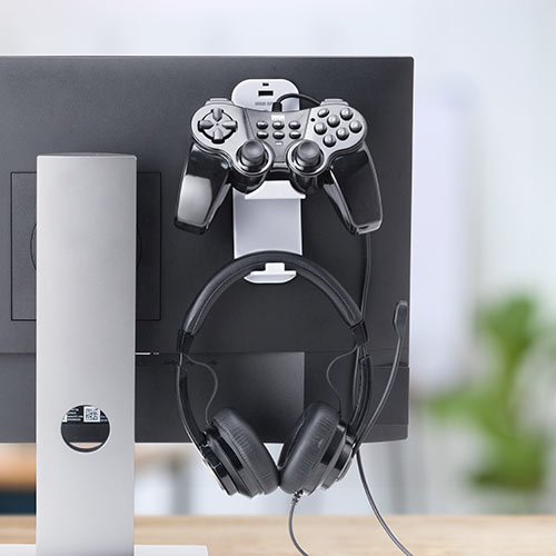 ゲームパッドスタンド（PS5対応・コントローラ・フック・ヘッドホン・フック・ホルダー）