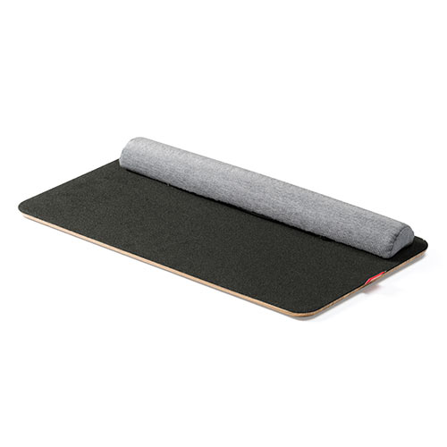 ひざ上テーブル（ノートパソコン・タブレット・15.6インチ・ラップトップテーブル・マウスパッド付き・クッション取り外し・スタンド付き・持ち運び・テレワーク・在宅勤務・薄い木目調）