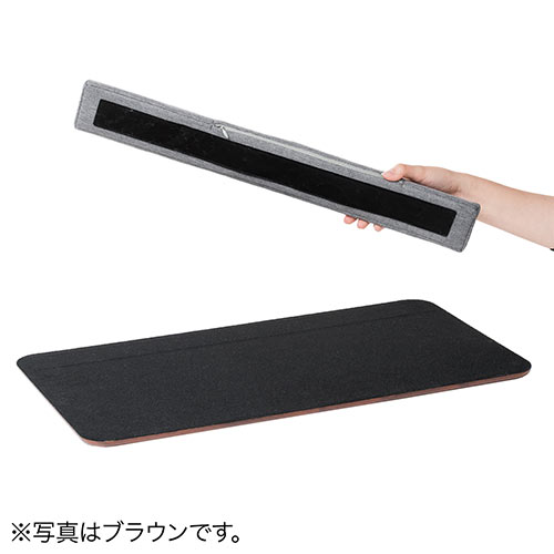 ひざ上テーブル（ノートパソコン・タブレット・15.6インチ・ラップトップテーブル・マウスパッド付き・クッション取り外し・スタンド付き・持ち運び・テレワーク・在宅勤務・薄い木目調）