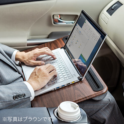 ひざ上テーブル（ノートパソコン・タブレット・15.6インチ・ラップトップテーブル・マウスパッド付き・クッション取り外し・スタンド付き・持ち運び・テレワーク・在宅勤務・薄い木目調）