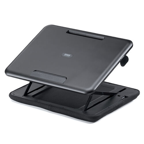 クッションテーブル（パソコンスタンド・膝上テーブル・タブレットスタンド・上下昇降・高さ変更可能・マウスパッド付・メッシュクッション）