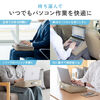 膝上テーブル（傾斜台・学習台・コンパクト・持ち運び・車内・疲労軽減・折りたたみ・車内・空港・軽量）