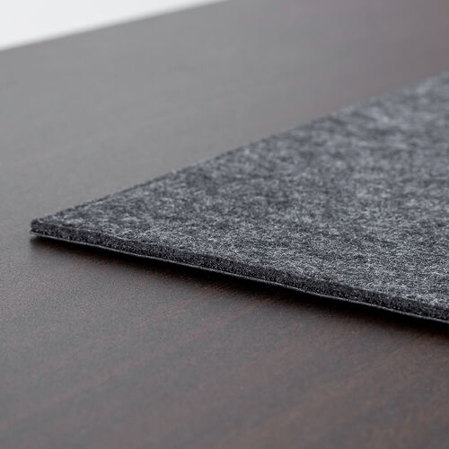デスクマット（静音マット・キーボードマット・フェルトマット・幅約47cm・フルキーボード・静音・メカニカルキーボード・すべり止め・グレー）