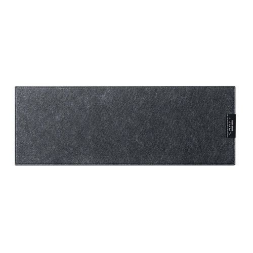 デスクマット（静音マット・キーボードマット・フェルトマット・幅約47cm・フルキーボード・静音・メカニカルキーボード・すべり止め・グレー）