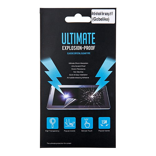 液晶保護衝撃吸収フィルム(Xperia Z1f docomo SO-02F 用・クリア)