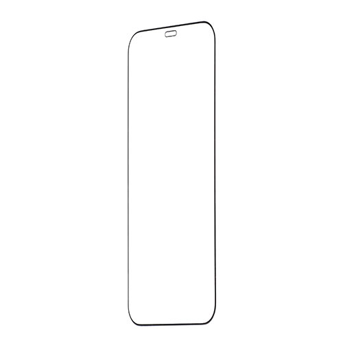液晶保護フィルム(iPhone12/12Pro用・ガラスフィルム・インカメラ撮影対応・硬度9H・ラウンド形状・アタッチメント付き・ブラック）