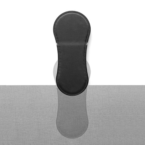 【アウトレット・中古・セール】マウステーブル（スライド式・パソコン・マウス・キーボード・肘置き・リストレスト・エルゴノミクス・クランプ取り付け・360度回転・ブラック）