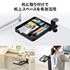 【訳あり商品】デスク下トレー（収納・ボックス・取り付け・スライド・引き出し・小物・クランプ式・ブラック）