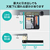 【訳あり商品】デスク下トレー（収納・ボックス・取り付け・スライド・引き出し・小物・クランプ式・ブラック）