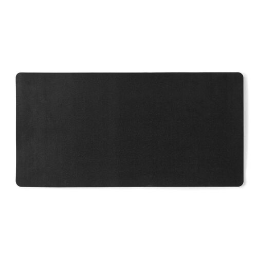 フェルトデスクマット（60×30cm・天然ゴム使用・布製マット・おしゃれ・傷汚れ防止・ブラック）
