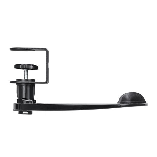 マウステーブル（360度回転・クランプ式・硬質プラスチック製・ブラック・リストレスト・ジェル）