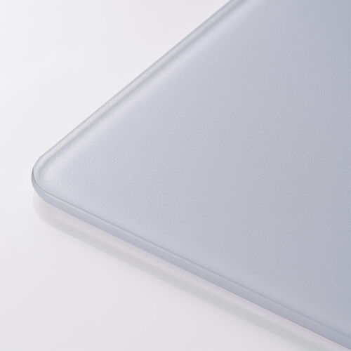 ガラスマウスパッド（ゲーミング・強化ガラス・オフィス・厚さ3mm・縦18cm・横26cm・9H・ホワイト）