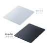 ガラスマウスパッド（ゲーミング・強化ガラス・オフィス・厚さ3mm・縦18cm・横26cm・9H・ホワイト）