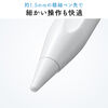 タッチペン（スタイラスペン・iPad専用・極細・充電式・パームリジェクション対応・傾き検知・USB・Type-C・Apple Pencil互換・2018年以降対応・ホワイト）