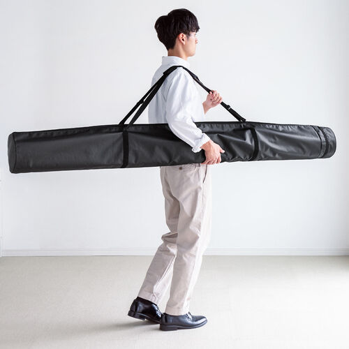 プロジェクタースクリーンケース（75～105型対応・耐水＆高耐久生地採用・ベルト付き・長さ拡張）