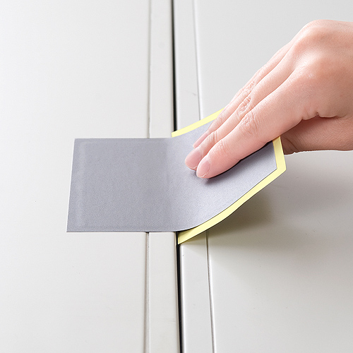 転倒防止連結固定シート（書庫・キャビネット・棚・ロッカー・家具・4枚入り） QL008