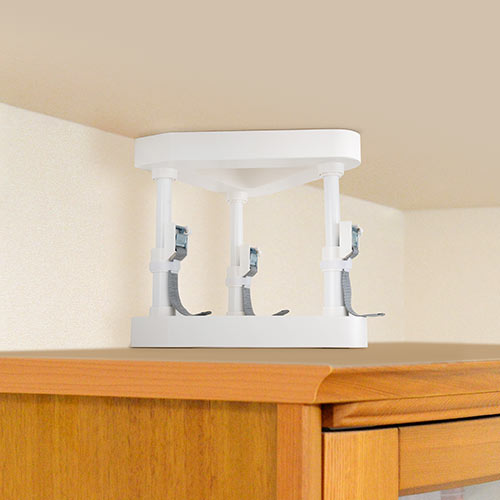 耐震突っ張り棒（面固定 可動範囲235～310mm 対象重量物300kg 工具不要）