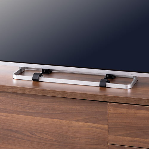 耐震ストッパー（テレビ転倒防止・転倒ストッパー・簡単取り付け・65型迄対応・震度6強対応） QL018