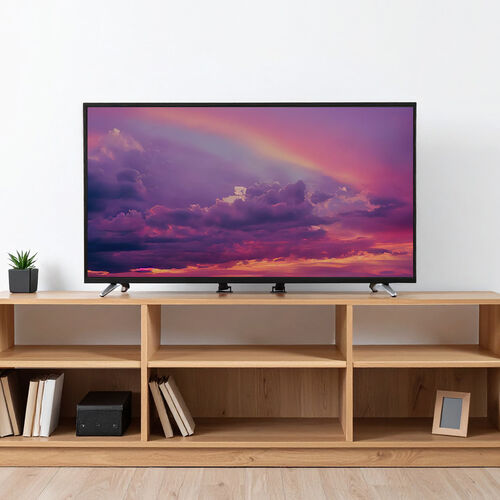 テレビ転倒防止ベルト（ベルト2本・両面テープ取り付けタイプ・壁固定・65型まで・震度6強対応）