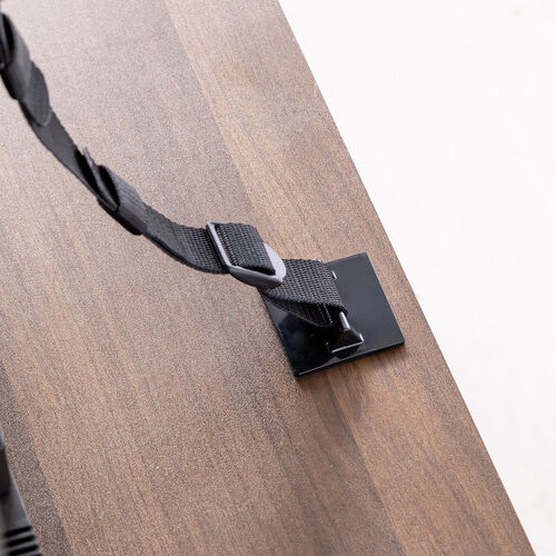 テレビ転倒防止ベルト（ベルト2本・両面テープ取り付けタイプ・壁固定・65型まで・震度6強対応）