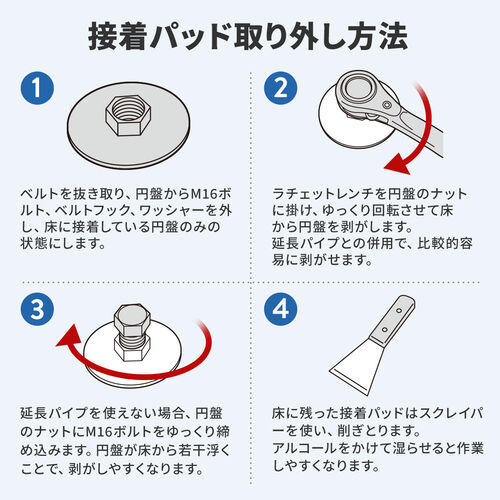 テレビスタンド転倒防止器具（工事不要・取り付け簡単・耐震6強・耐震試験あり）
